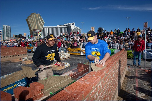 First-place winner Leif Reints from Neosho, Mo., was declared World’s Best Bricklayer.