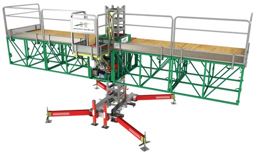 Shown is the P Series Single Mast Unit.