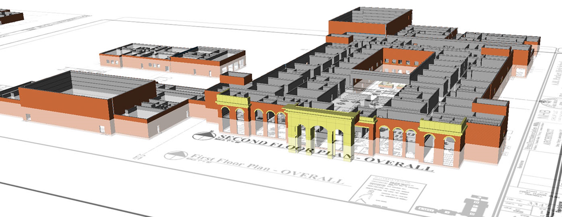 3D model of AH Parker High School in Birmingham, Ala.