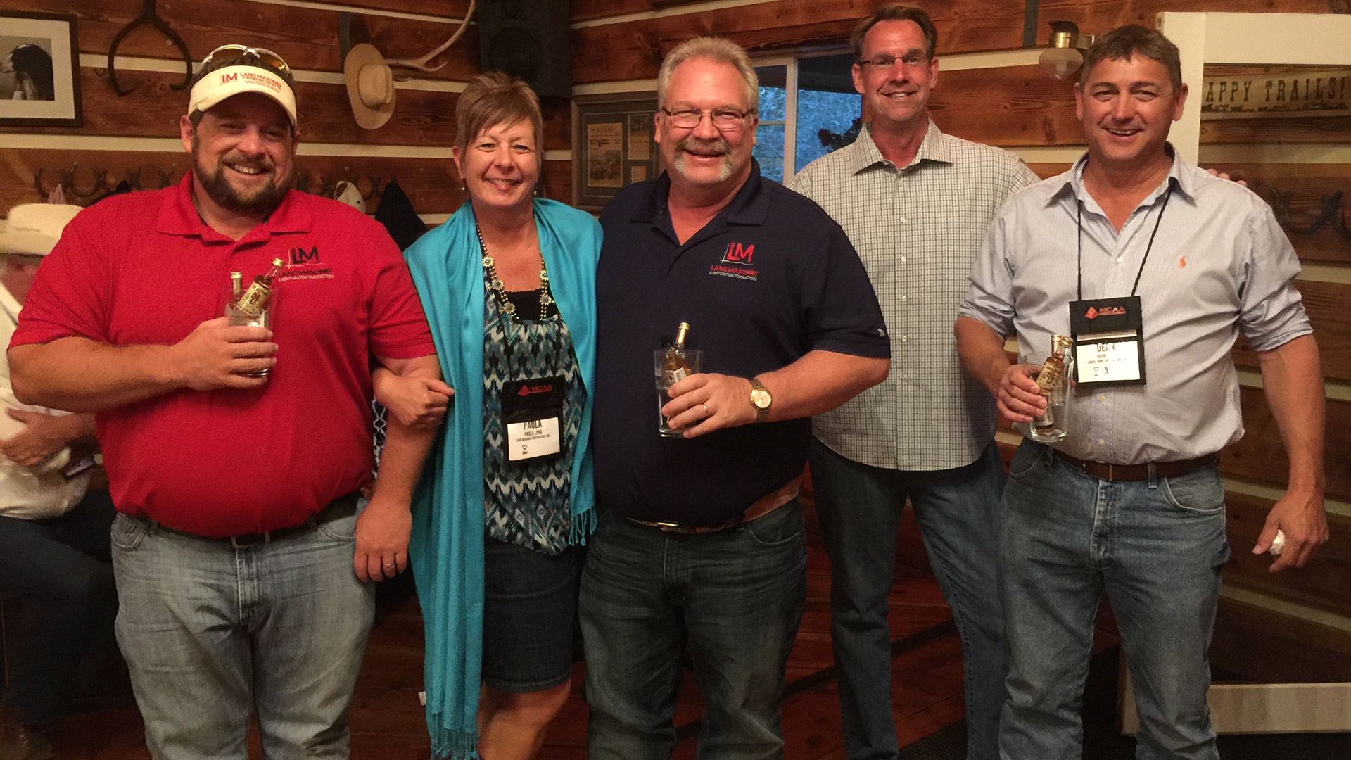 Left to right: James Hoskinson, Paula Lang, Melvin Schwendeman, Todd Fredrick, Dean Lang