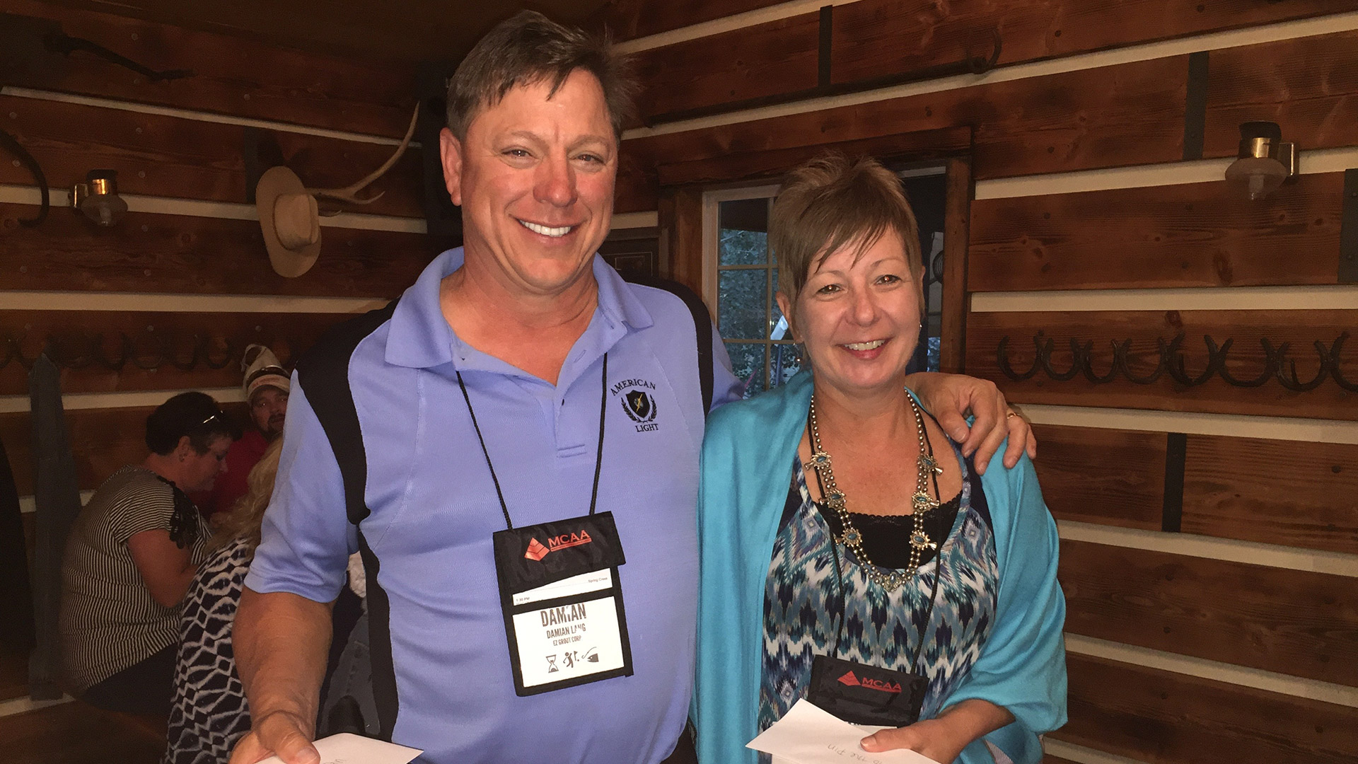 Left to right: Damian Lang, Paula Lang