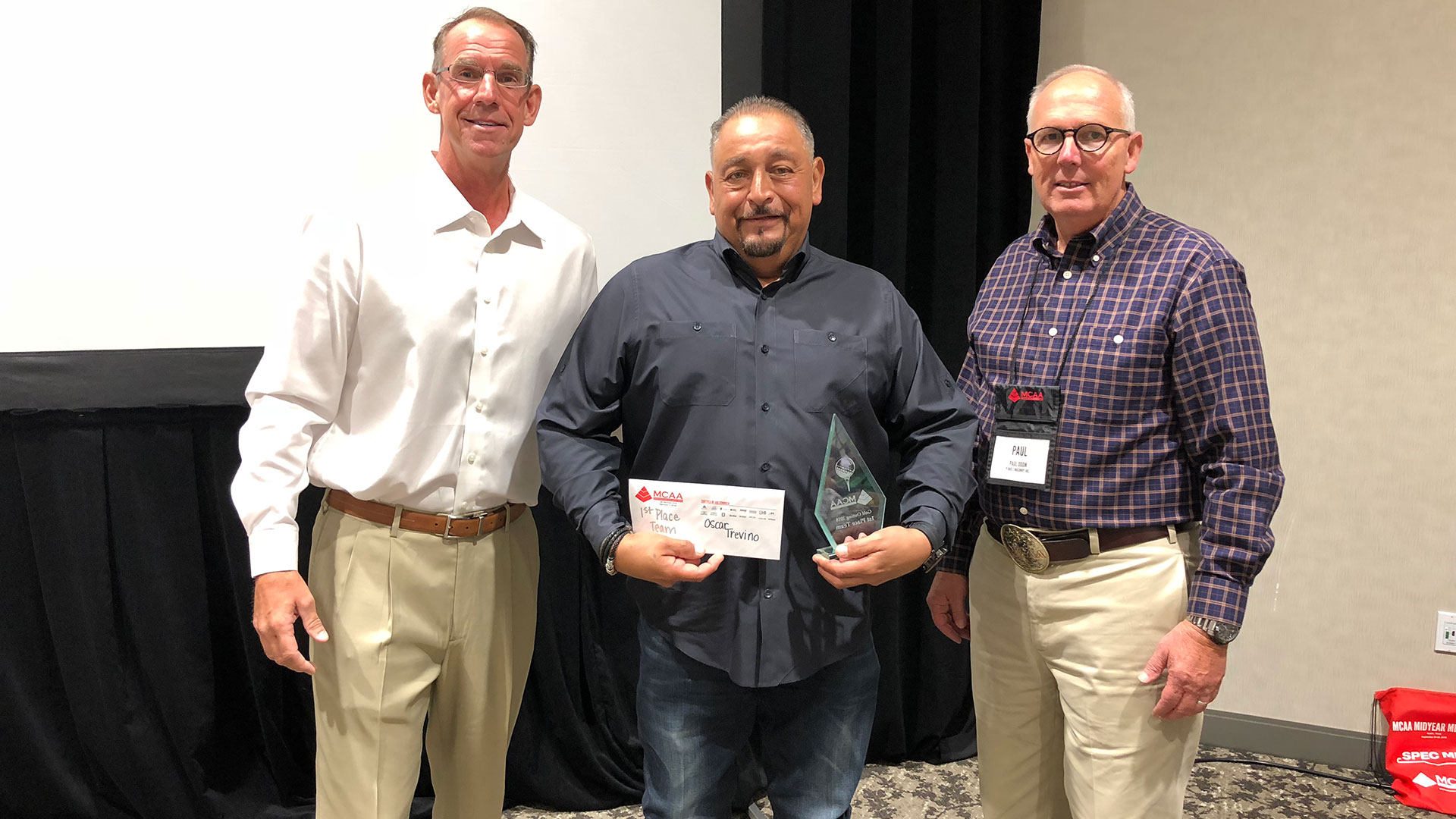 Left to right: Todd Fredrick, Rudy Rizo, Paul Odom