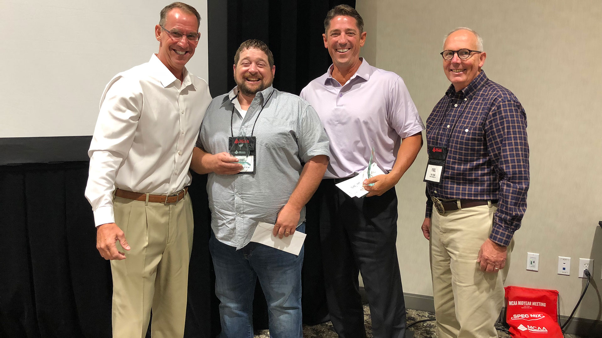 Left to right: Todd Fredrick, James Hoskinson, Lee Spino, Paul Odom