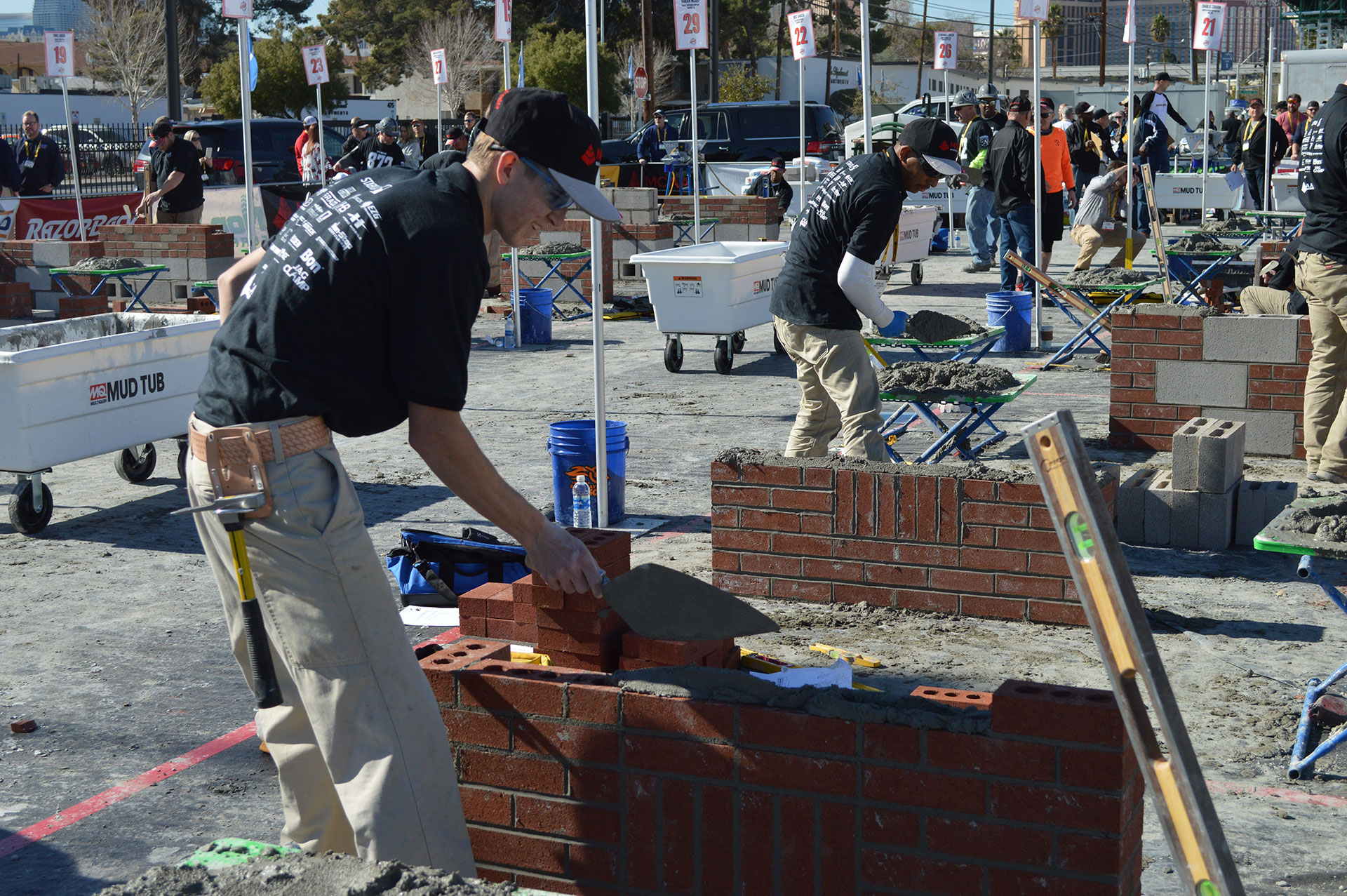 Jamison Huntley, 2018 Masonry Skills Challenge First Year winner