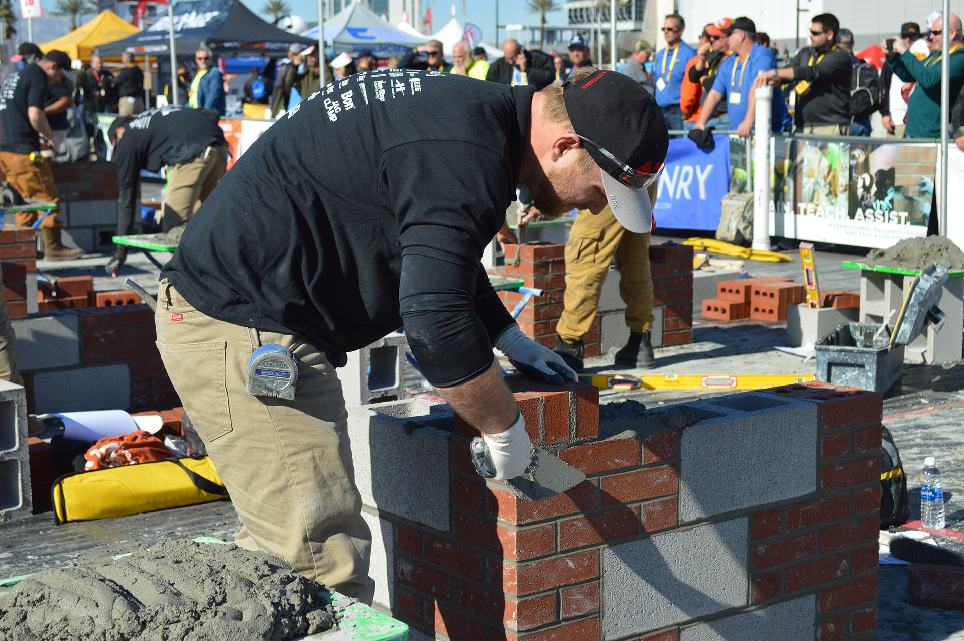 Jonathan Weininger, 2018 Masonry Skills Challenge Second Year winner