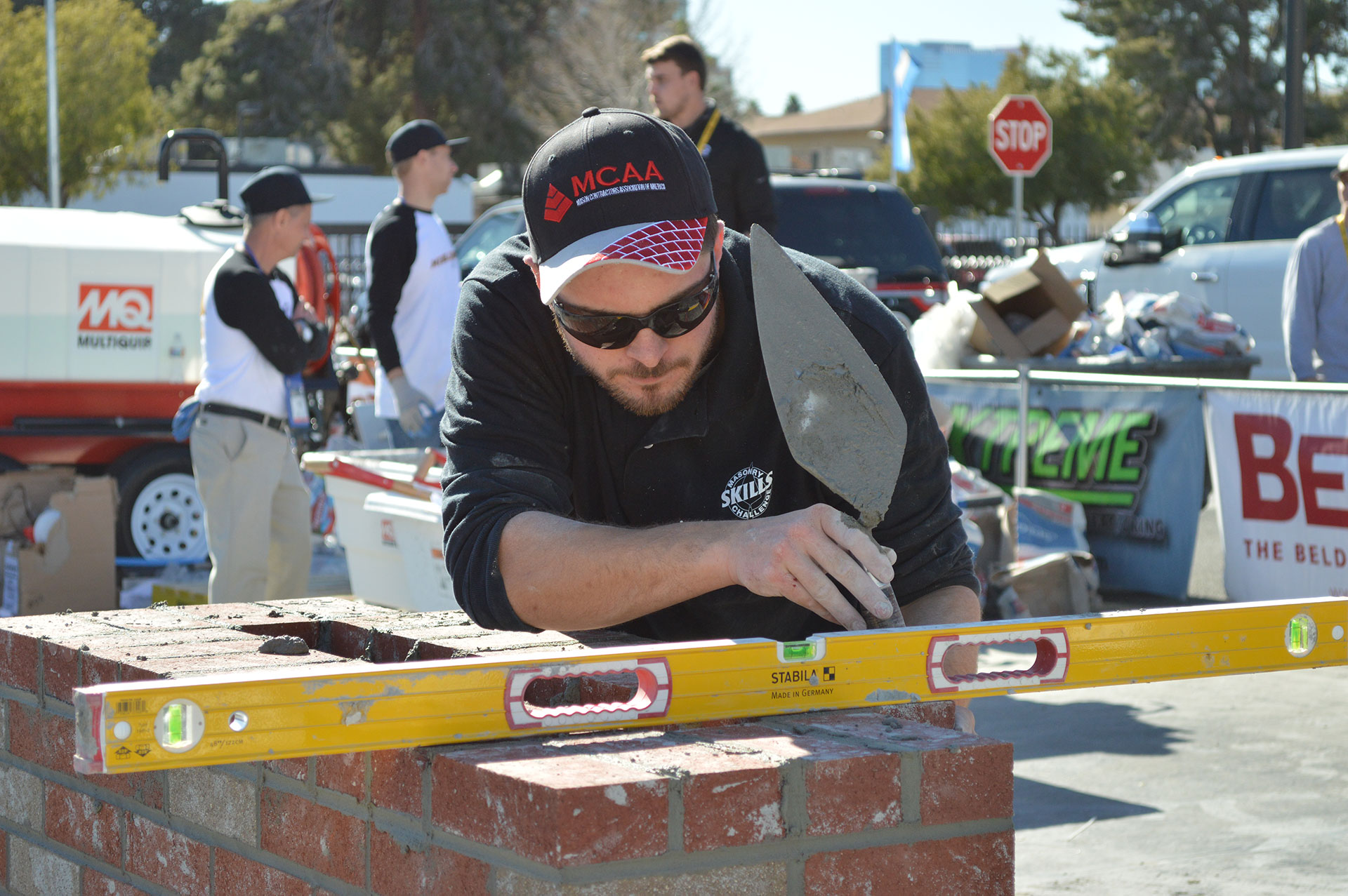 Austin McEwen, 2018 Masonry Skills Challenge Third Year winner